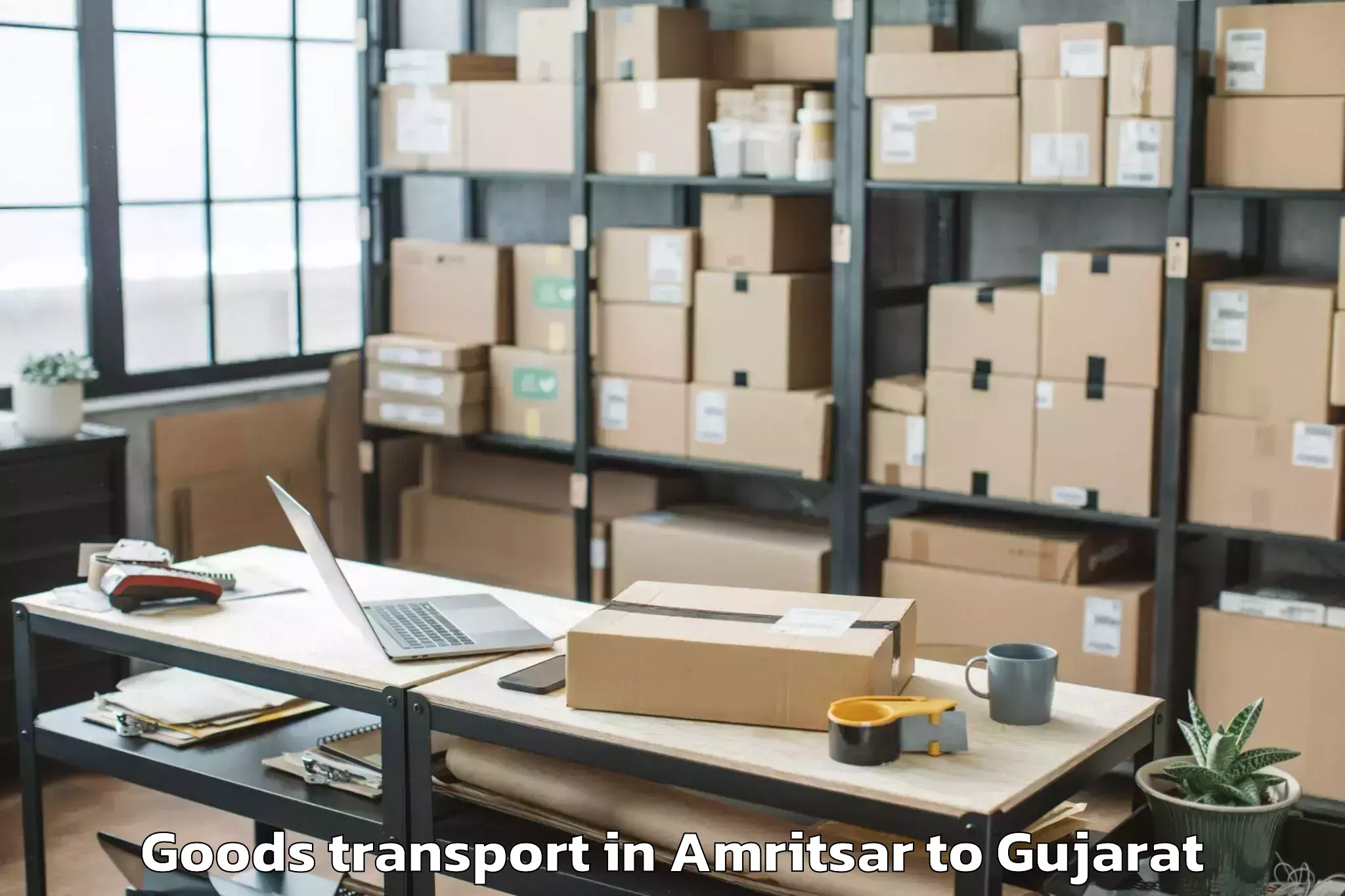 Get Amritsar to Kosamba Goods Transport